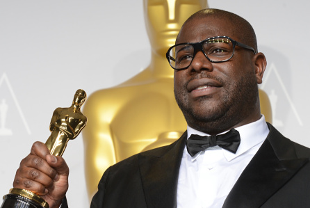 Steve McQueen with Oscar for best picture